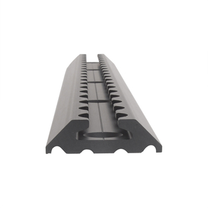Universal Aluminum Trapezoidal Airline Track in Black And Silver