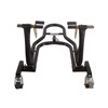 360 Degree Heavy Duty Front Floating Motorcycle Bike Stand Gloss Black