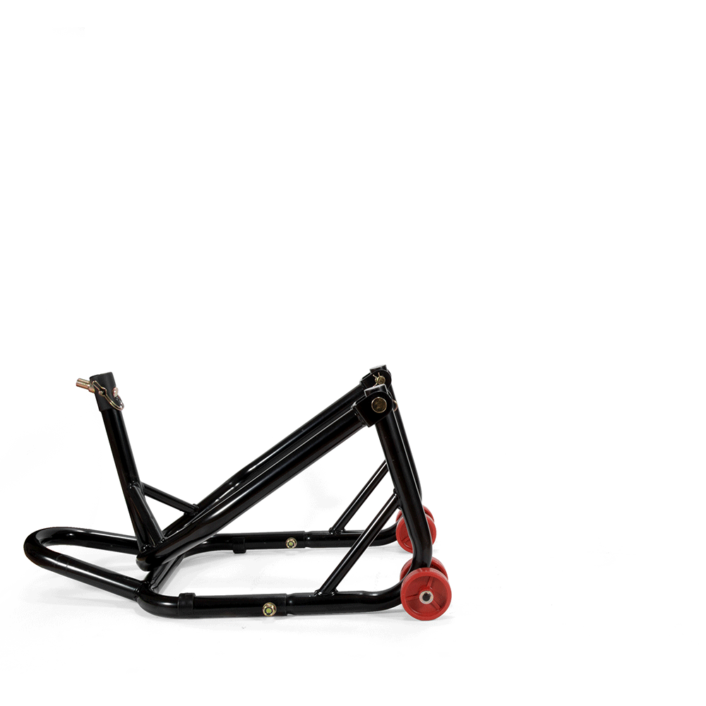 Motorcycle Lift Stand Front Lift Stand with Red Wheels