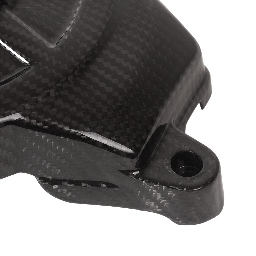 Motorcycle Carbon Fiber Aprilia RS660 Engine Alternator Cover Twill Weave Glossy Black