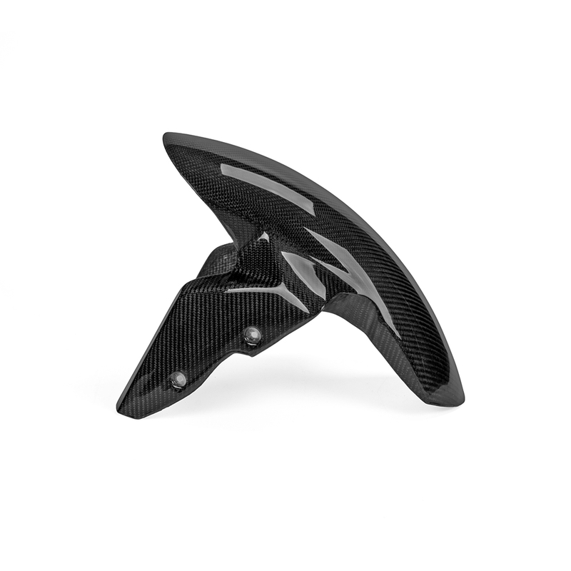 Motorcycle Carbon Fiber S1000RR S1000R HP4 Front Fender Replacement Twill Weave Gloss Black