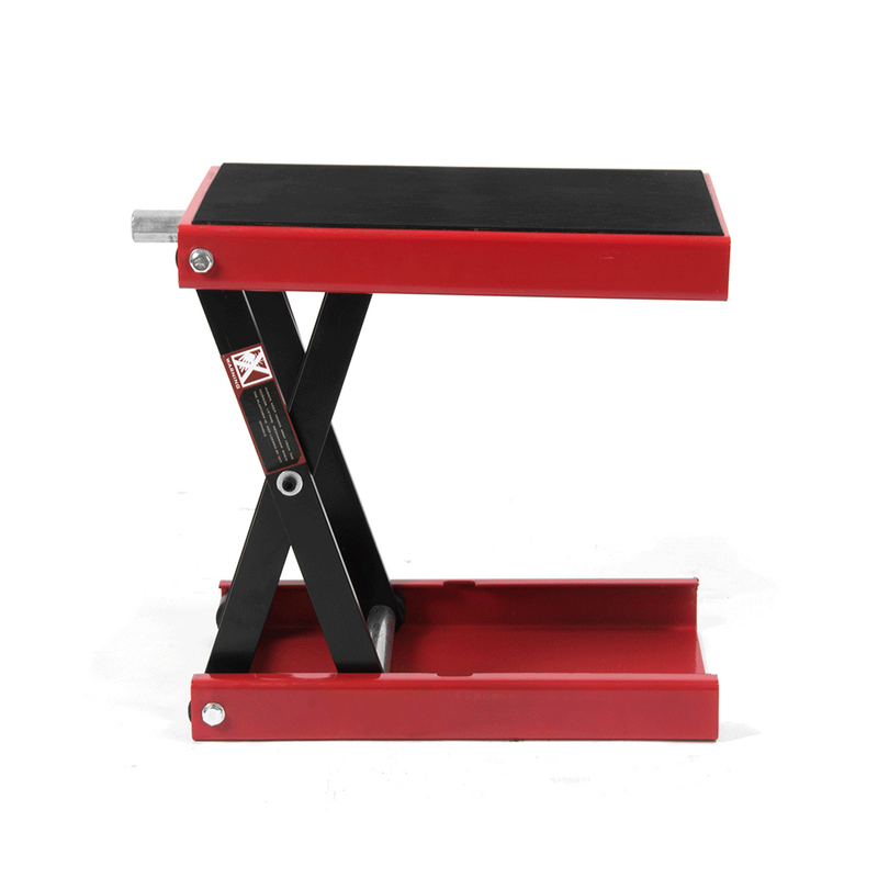 Red Motorcycle Repair Stand Lift Table Motorcycle Stand Lift